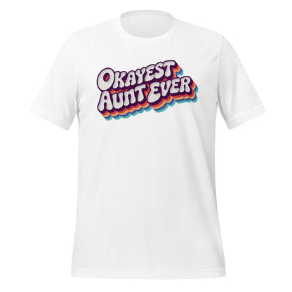 Okayest Aunt Ever Retro Typography T-Shirt - Inken Image