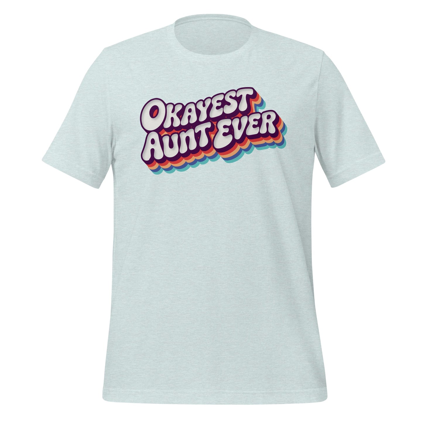 Okayest Aunt Ever Retro Typography T-Shirt - Inken Image
