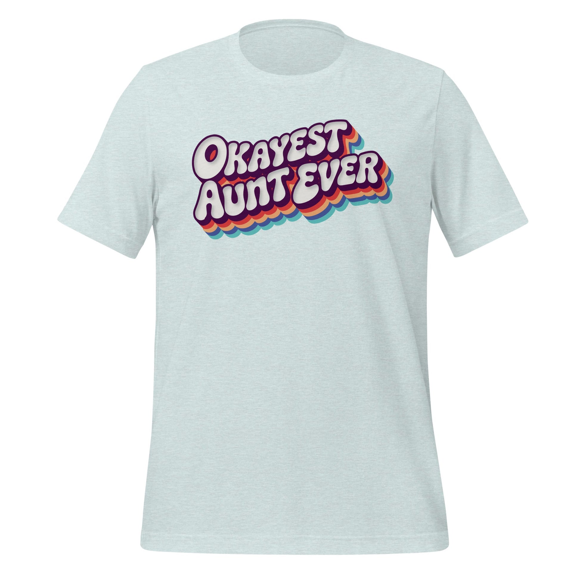Okayest Aunt Ever Retro Typography T-Shirt - Inken Image