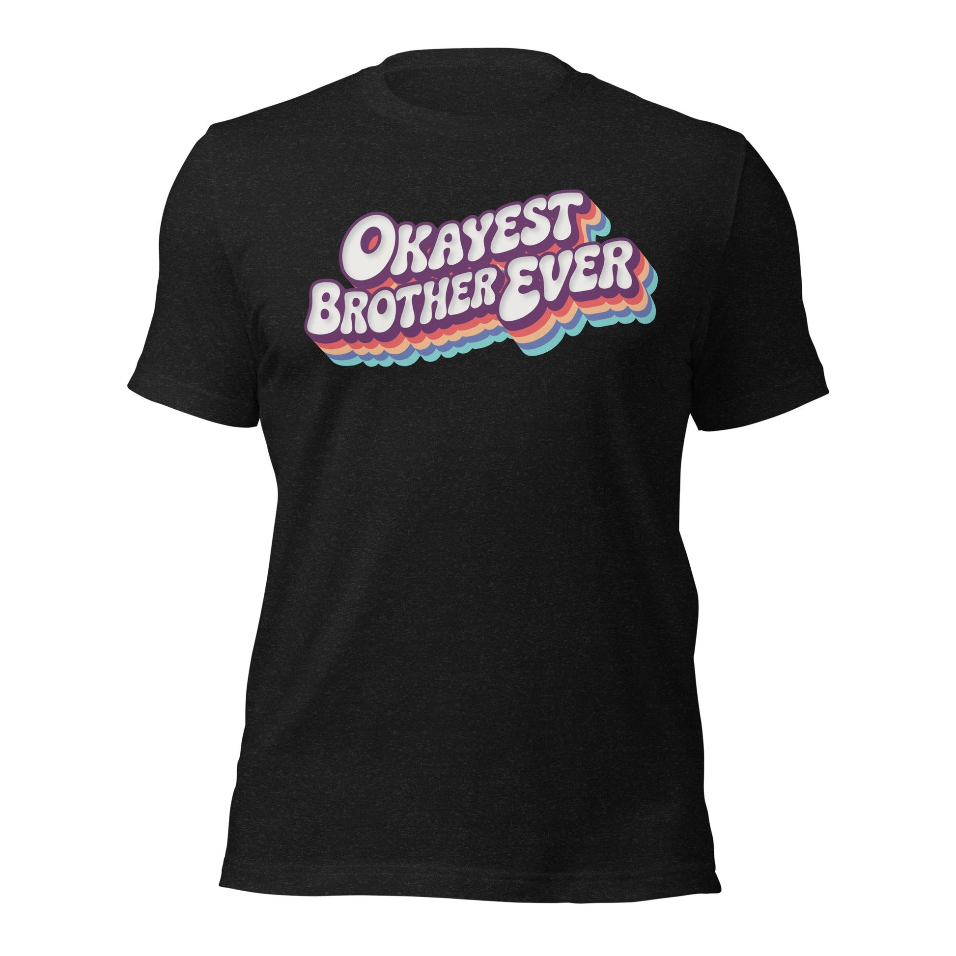 Okayest Brother Ever Retro Typography T-Shirt - Inken Image