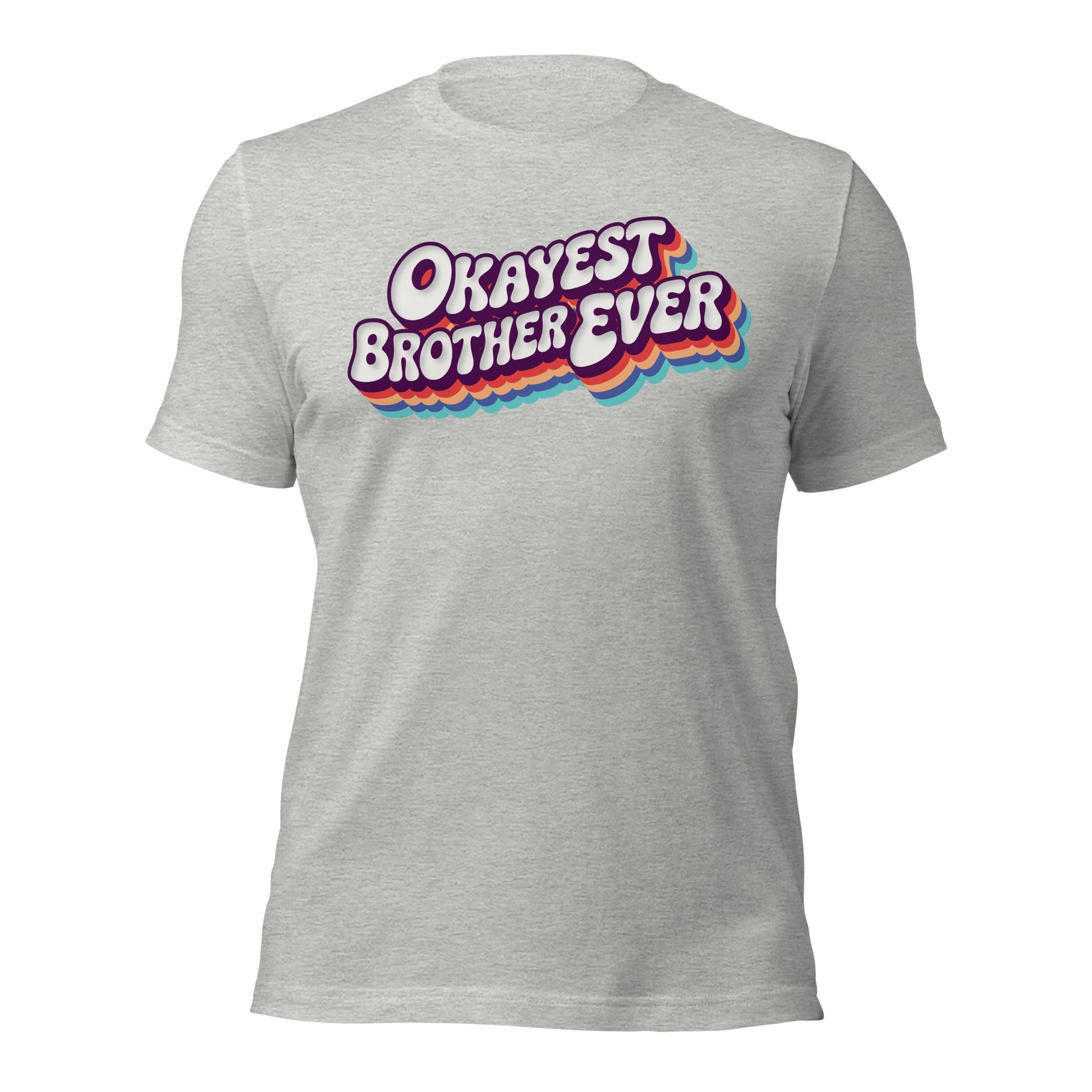 Okayest Brother Ever Retro Typography T-Shirt - Inken Image