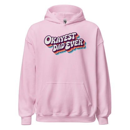 Okayest Dad Ever Retro Typography Hoodie - Inken Image