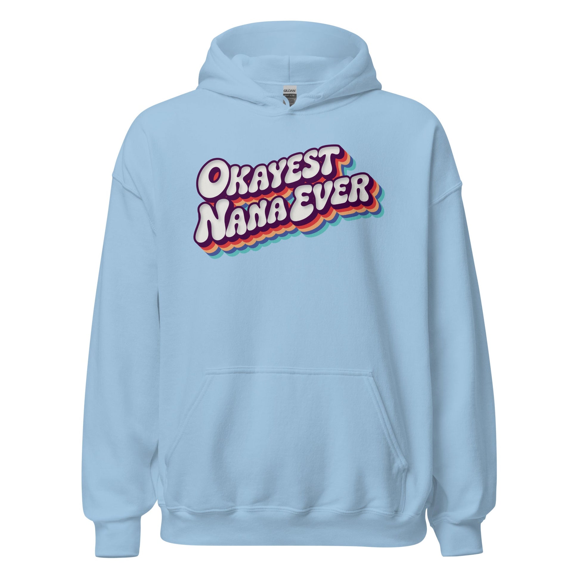 Okayest Nana Ever Retro Typography Hoodie - Inken Image