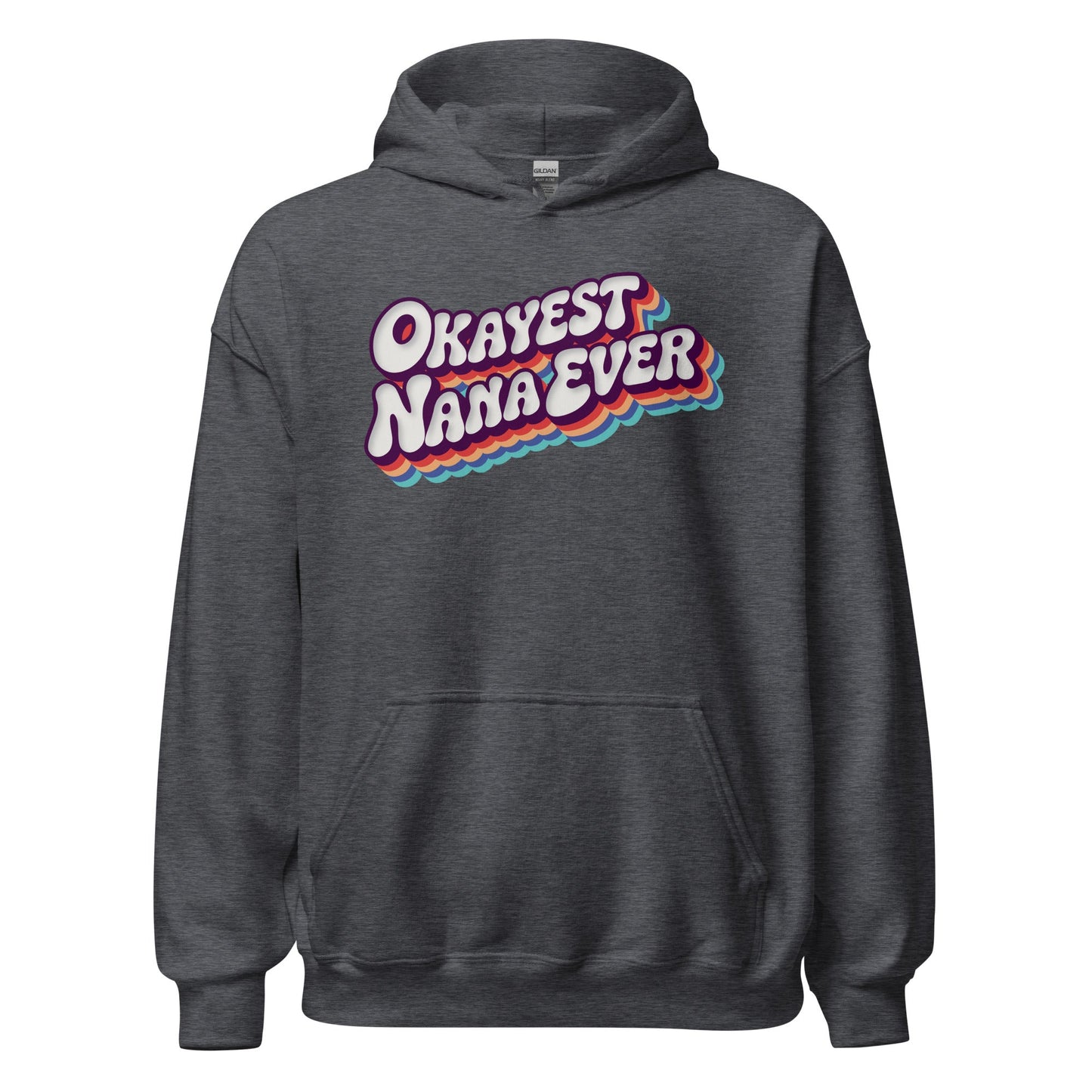 Okayest Nana Ever Retro Typography Hoodie - Inken Image