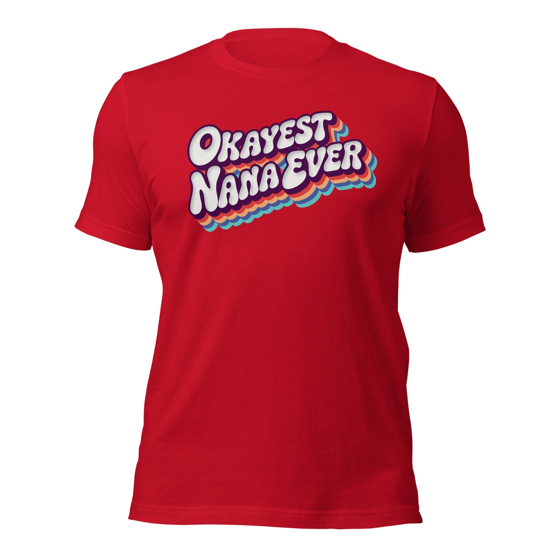 Okayest Nana Ever Retro Typography T-Shirt - Inken Image