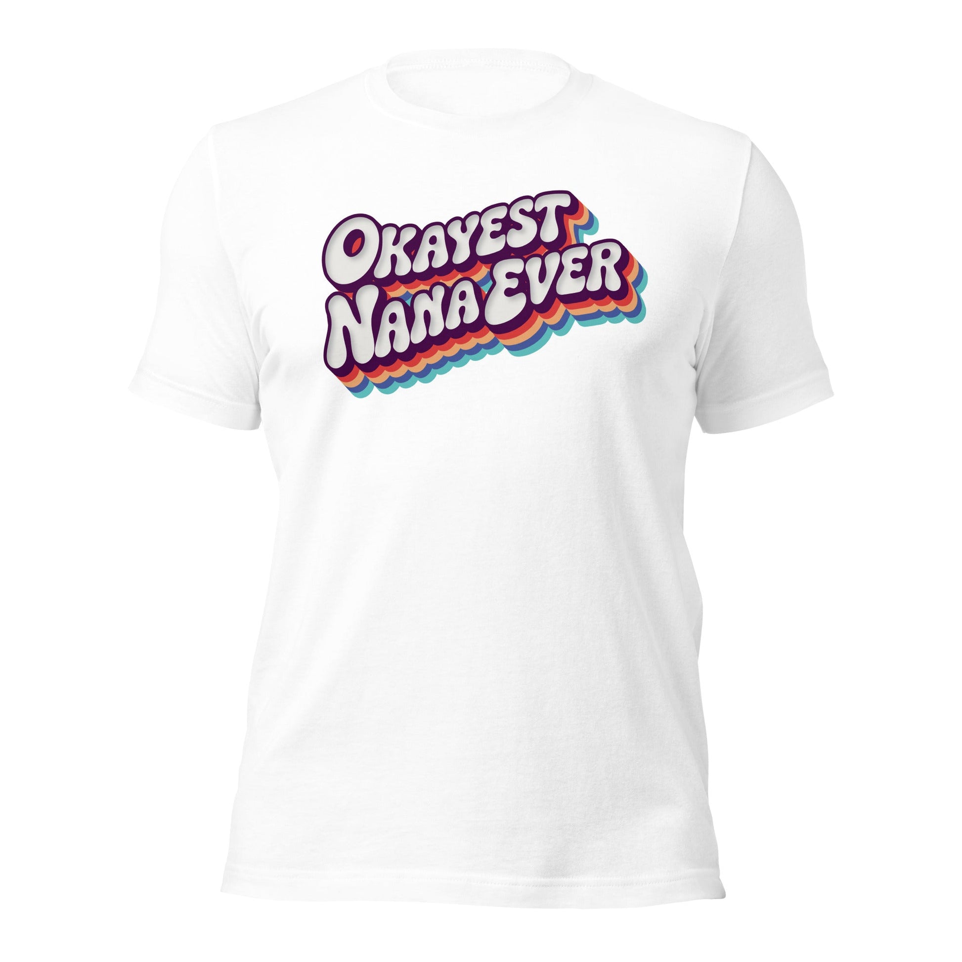 Okayest Nana Ever Retro Typography T-Shirt - Inken Image