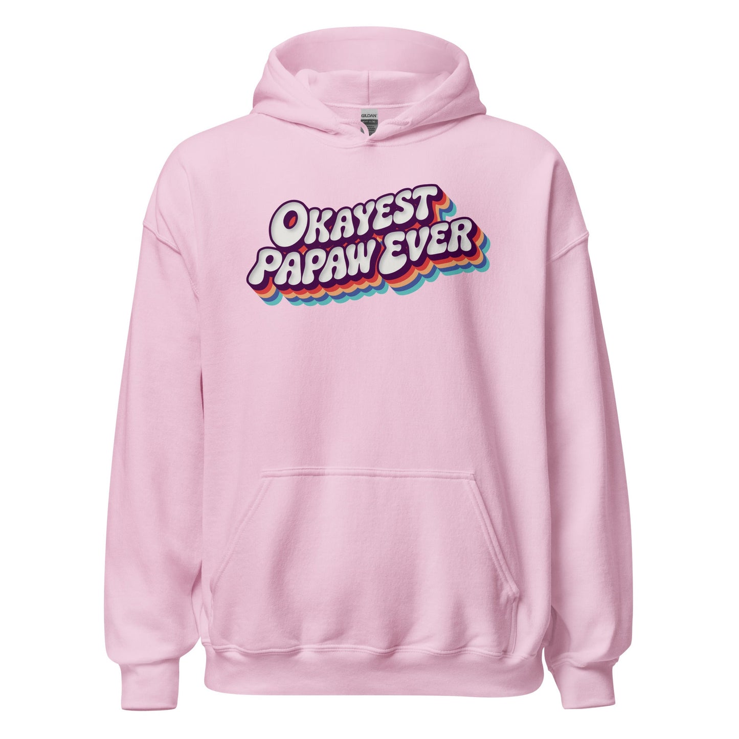 Okayest Papaw Ever Retro Typography Hoodie - Inken Image
