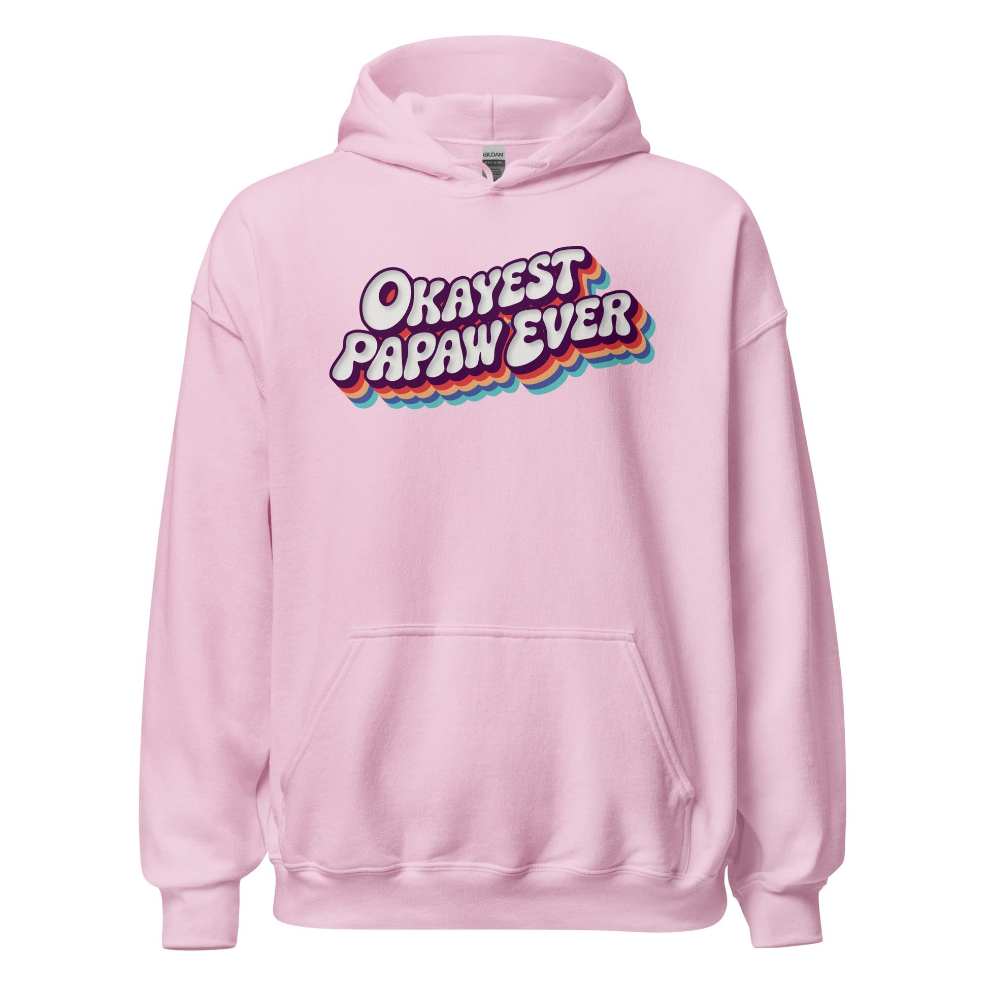 Okayest Papaw Ever Retro Typography Hoodie - Inken Image