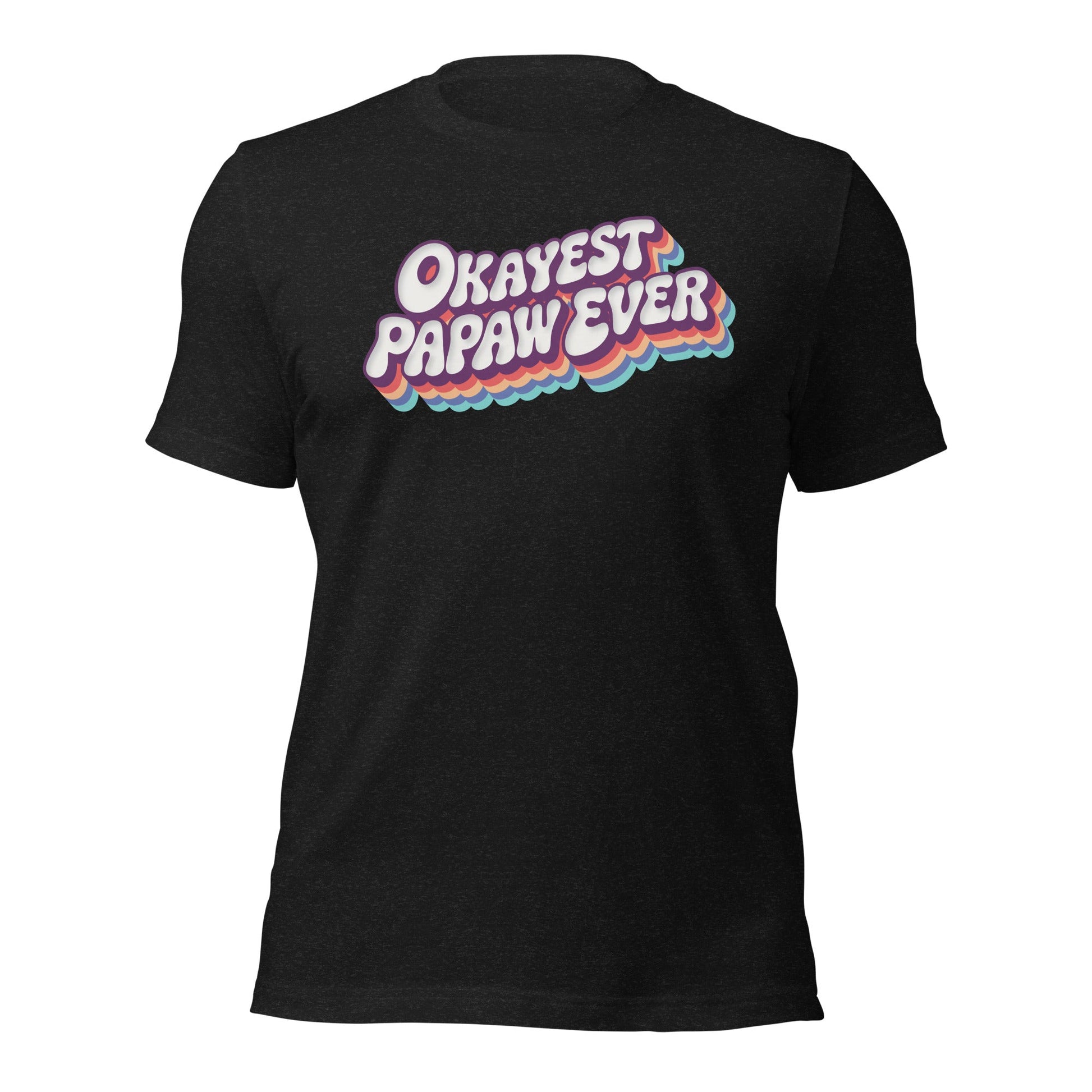Okayest Papaw Ever Retro Typography T-Shirt - Inken Image