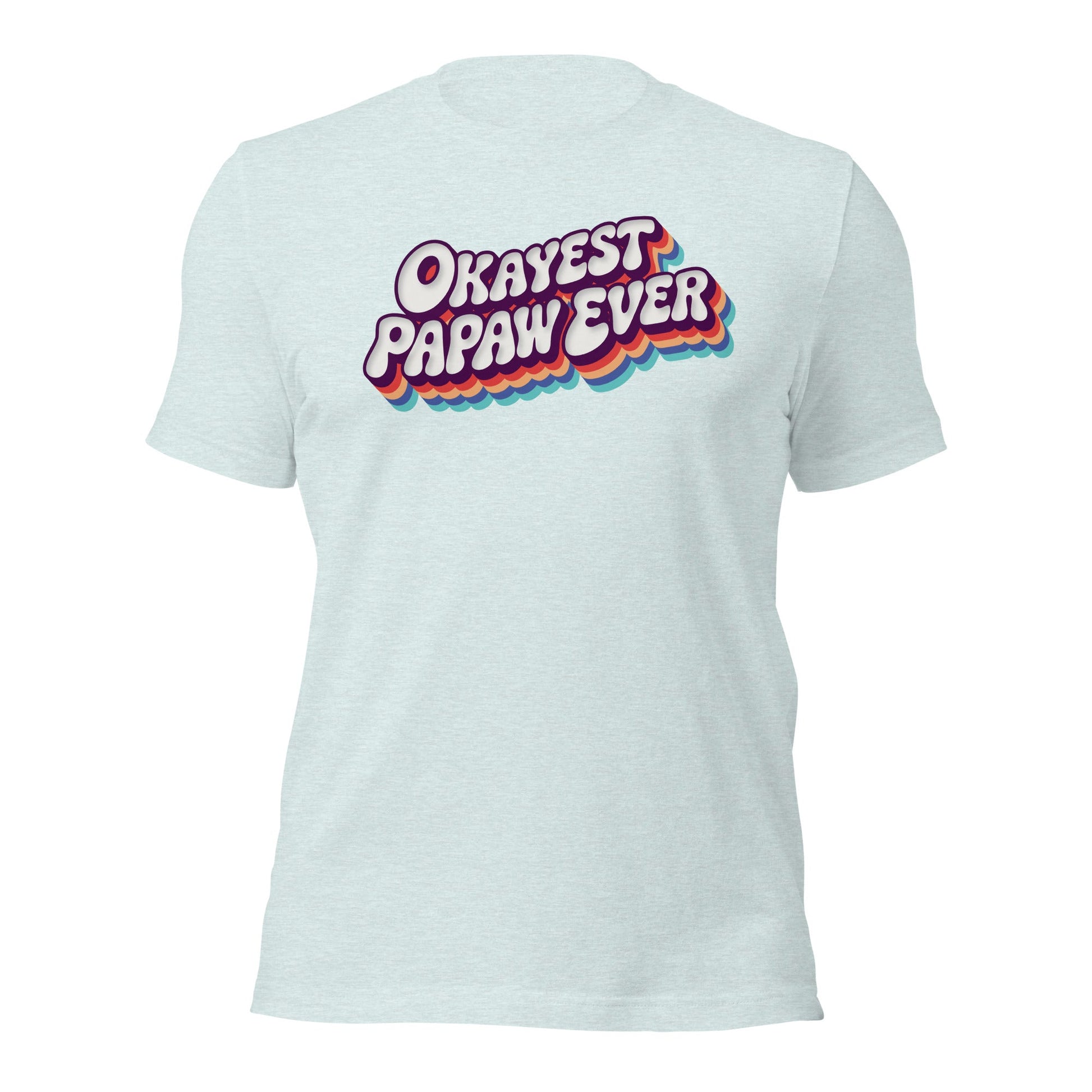 Okayest Papaw Ever Retro Typography T-Shirt - Inken Image