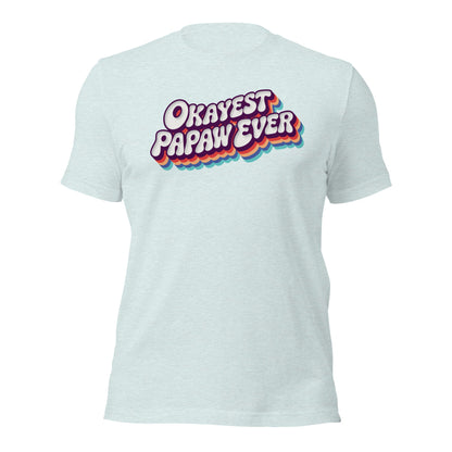 Okayest Papaw Ever Retro Typography T-Shirt - Inken Image