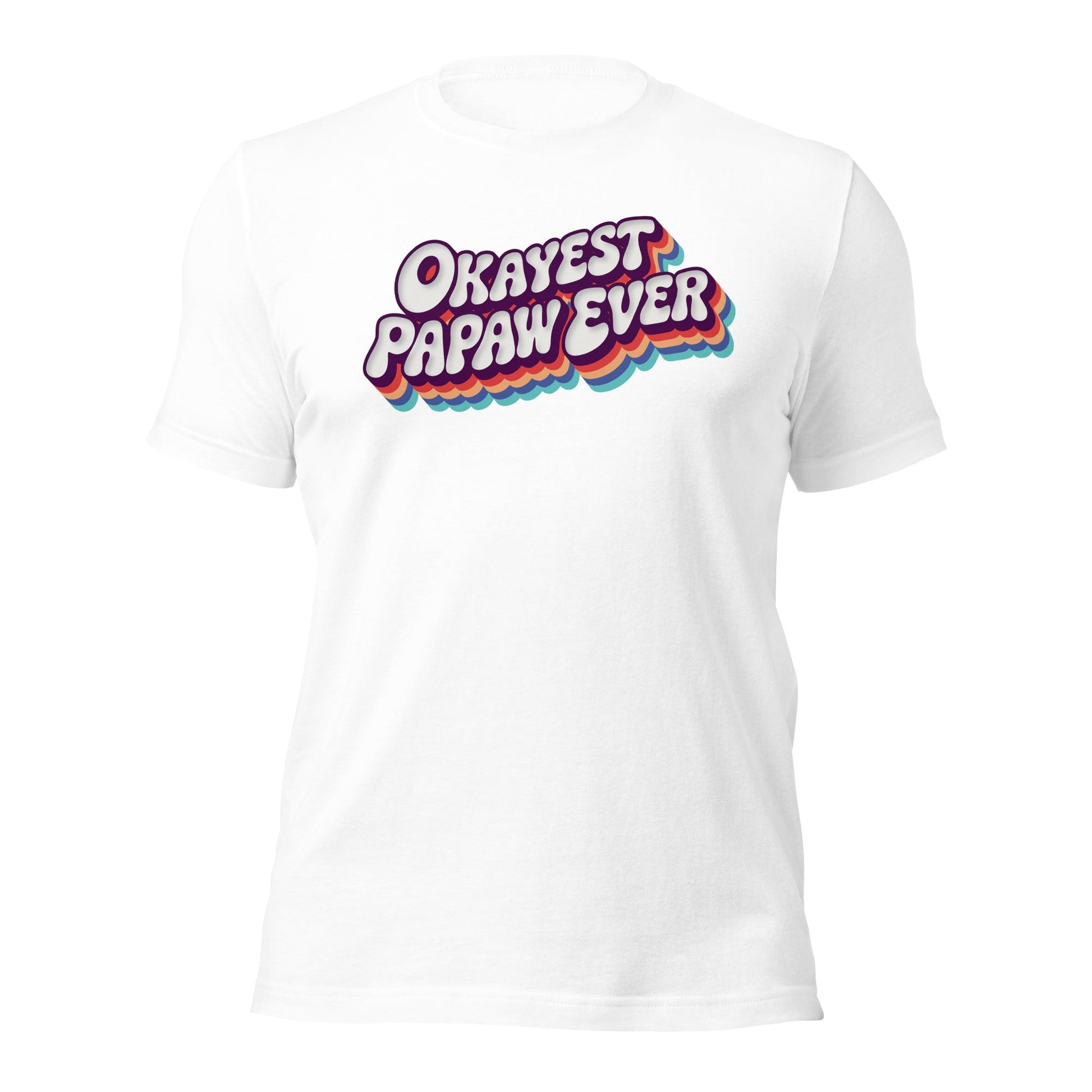 Okayest Papaw Ever Retro Typography T-Shirt - Inken Image