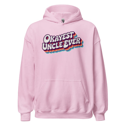 Okayest Uncle Ever Retro Typography Hoodie - Inken Image