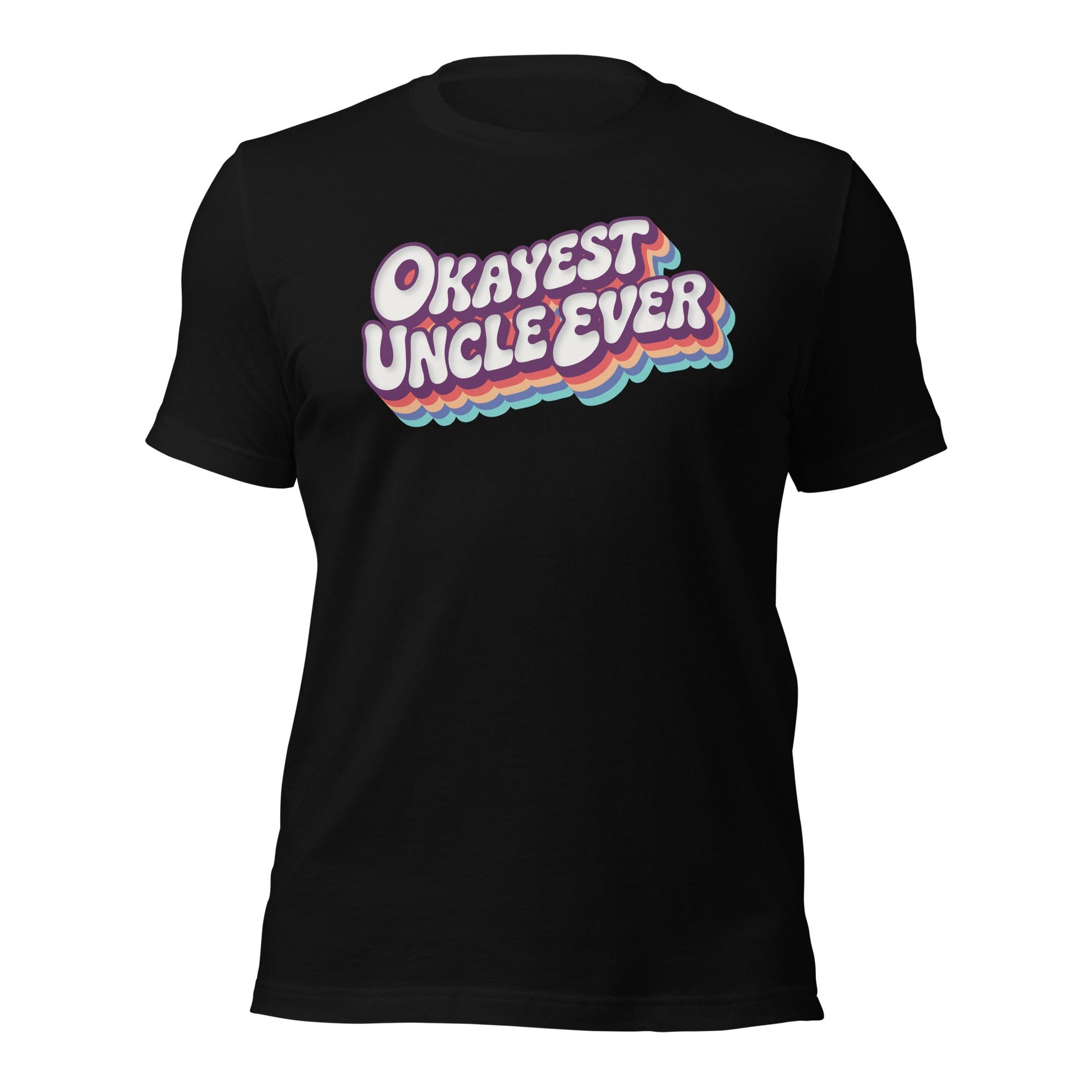 Okayest Uncle Ever Retro Typography T-Shirt - Inken Image