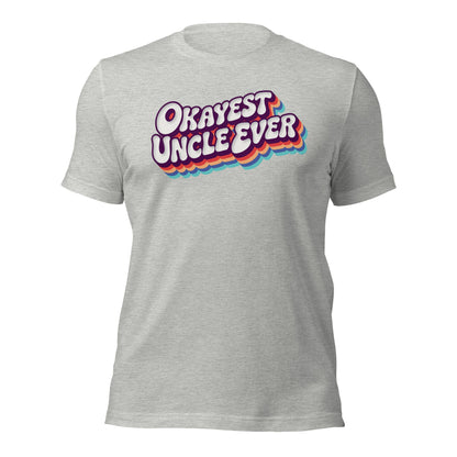 Okayest Uncle Ever Retro Typography T-Shirt - Inken Image