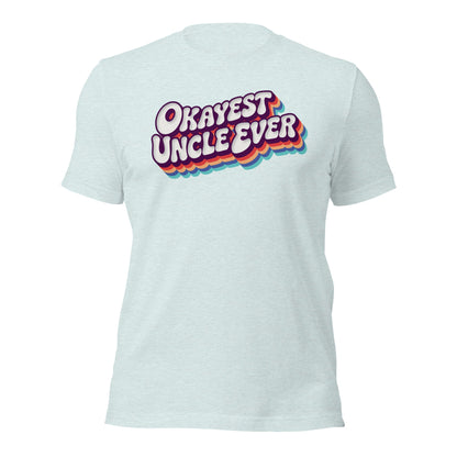 Okayest Uncle Ever Retro Typography T-Shirt - Inken Image