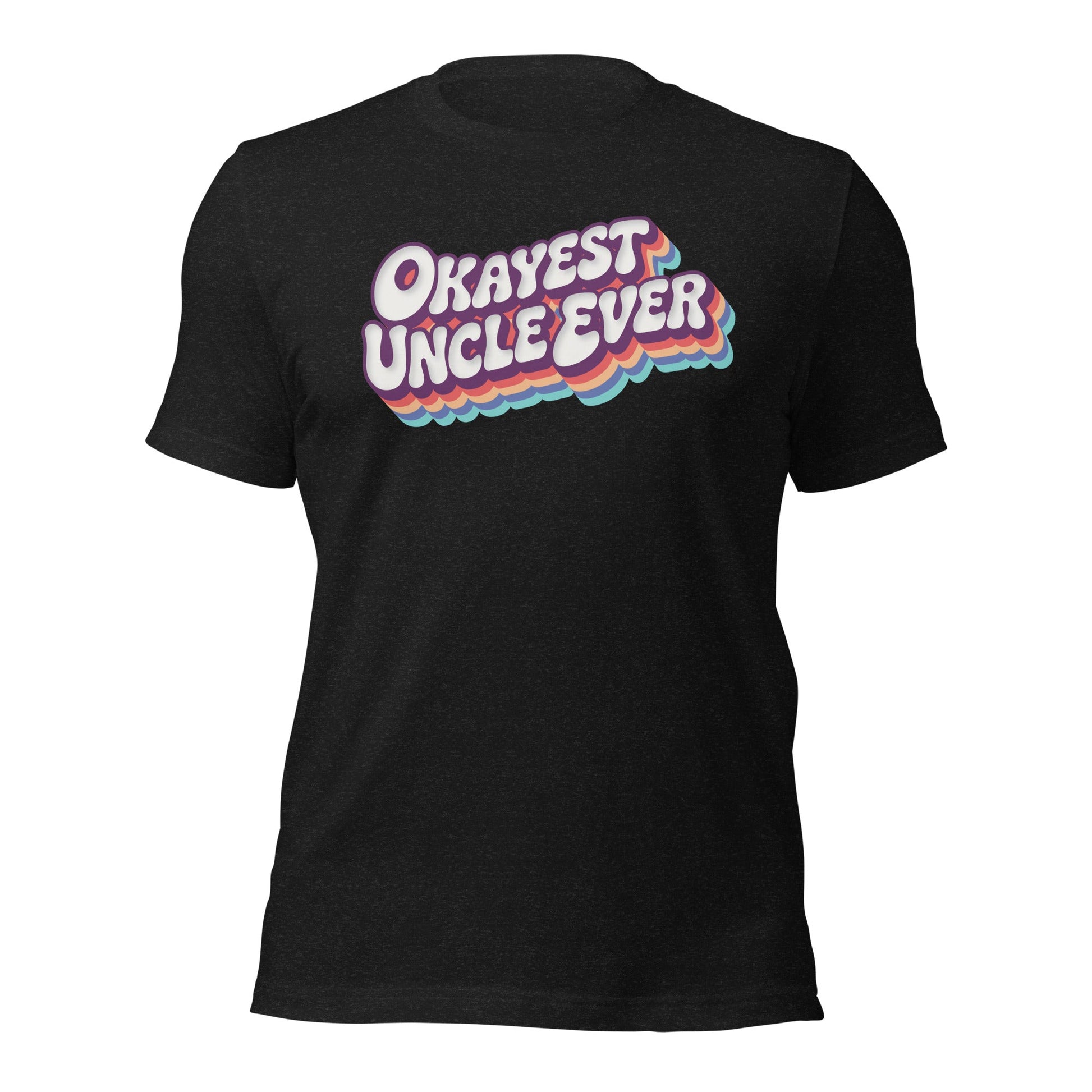 Okayest Uncle Ever Retro Typography T-Shirt - Inken Image