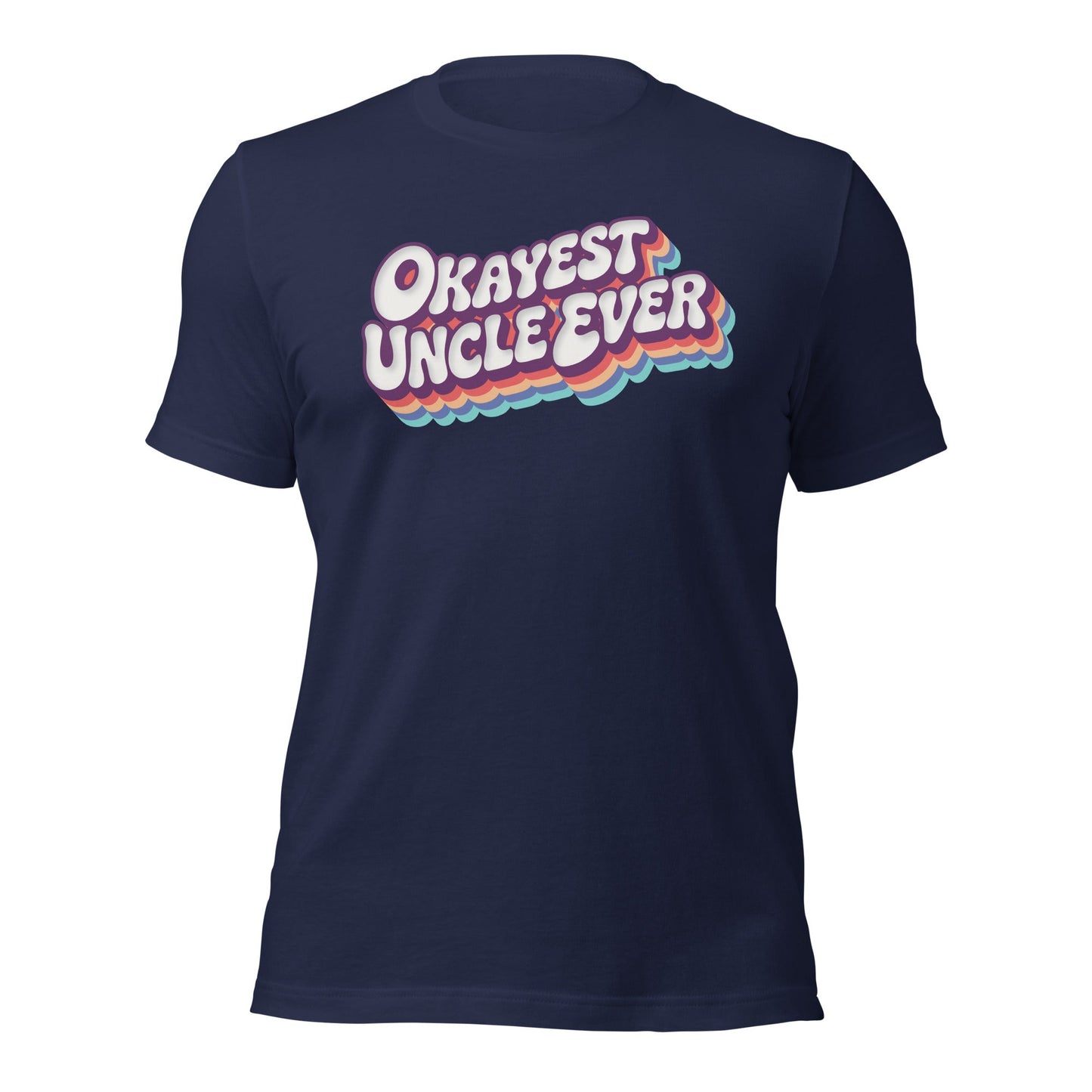 Okayest Uncle Ever Retro Typography T-Shirt - Inken Image