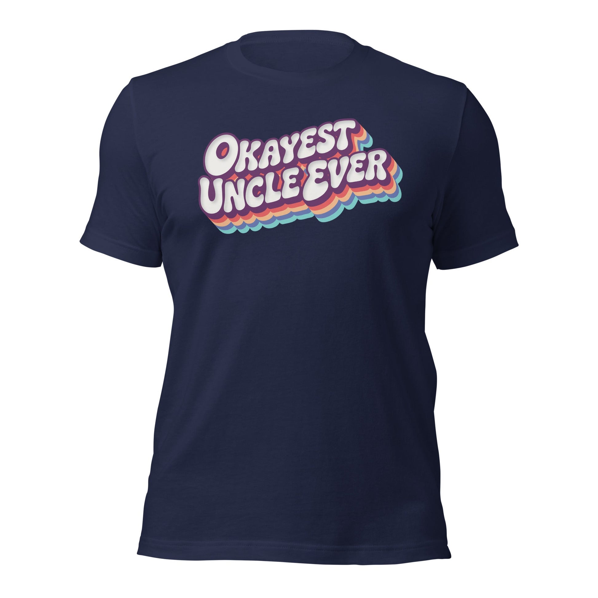 Okayest Uncle Ever Retro Typography T-Shirt - Inken Image