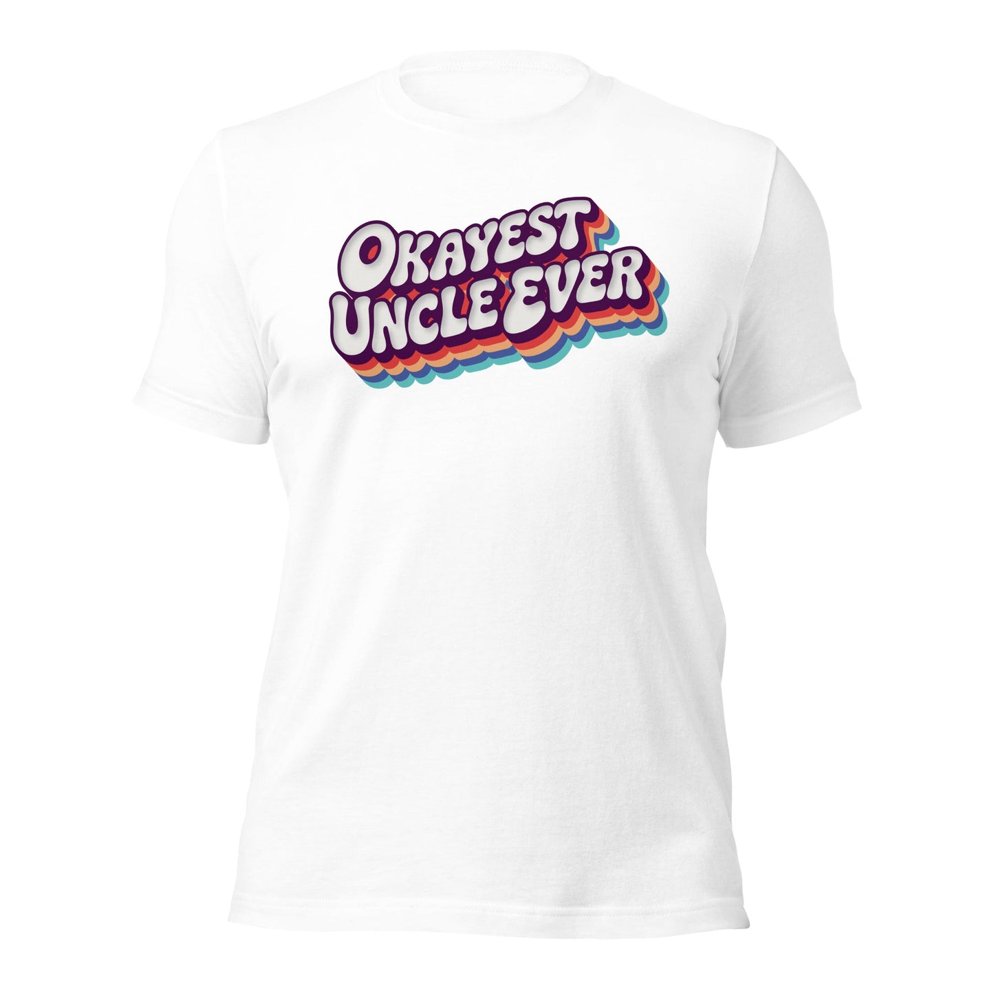 Okayest Uncle Ever Retro Typography T-Shirt - Inken Image
