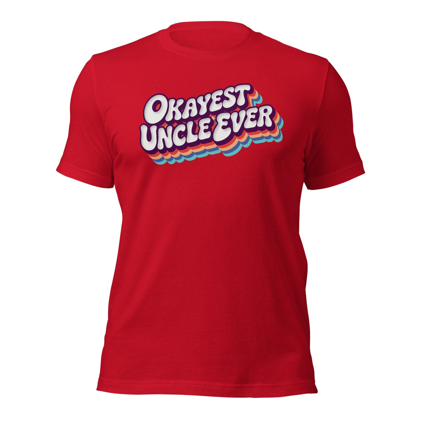 Okayest Uncle Ever Retro Typography T-Shirt - Inken Image
