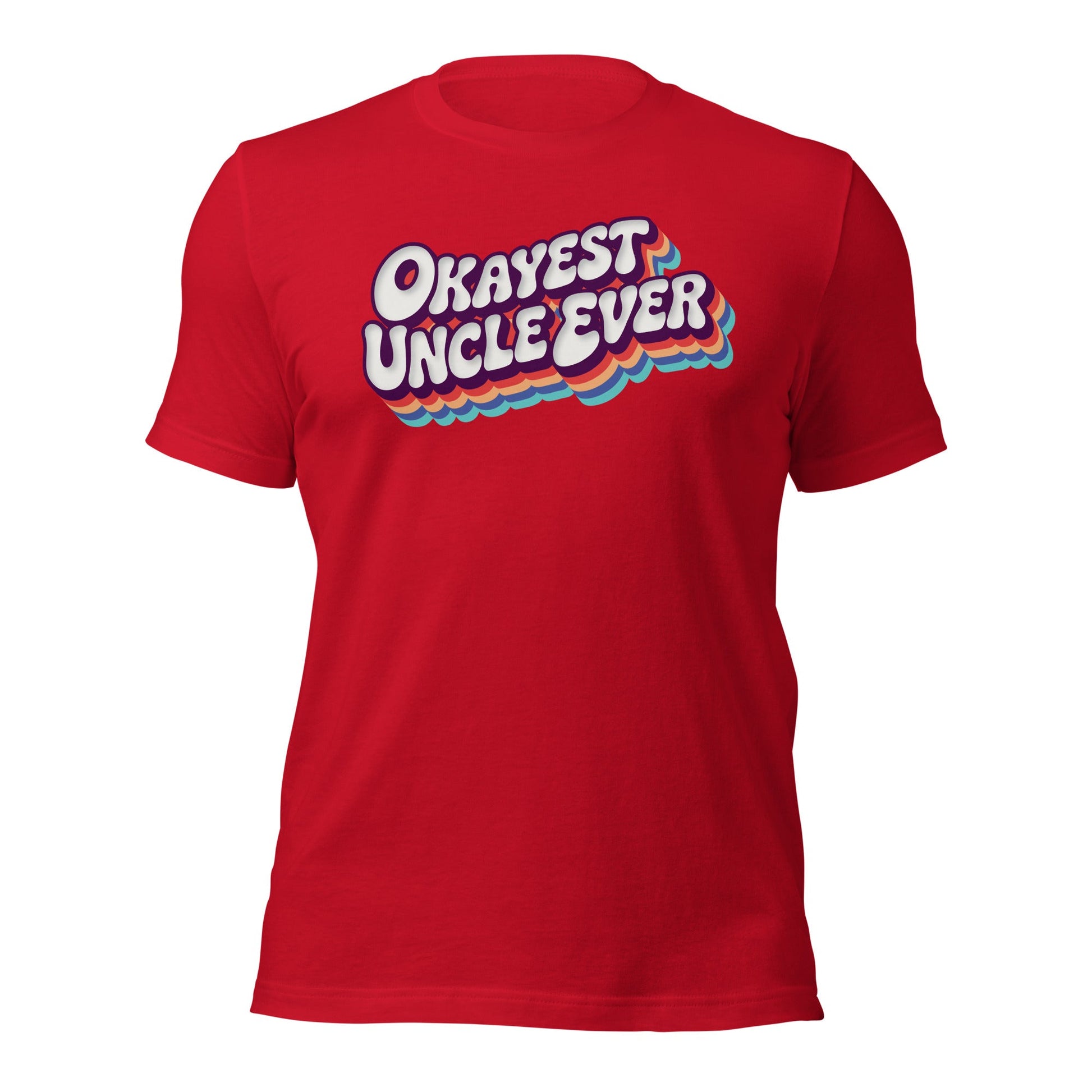 Okayest Uncle Ever Retro Typography T-Shirt - Inken Image