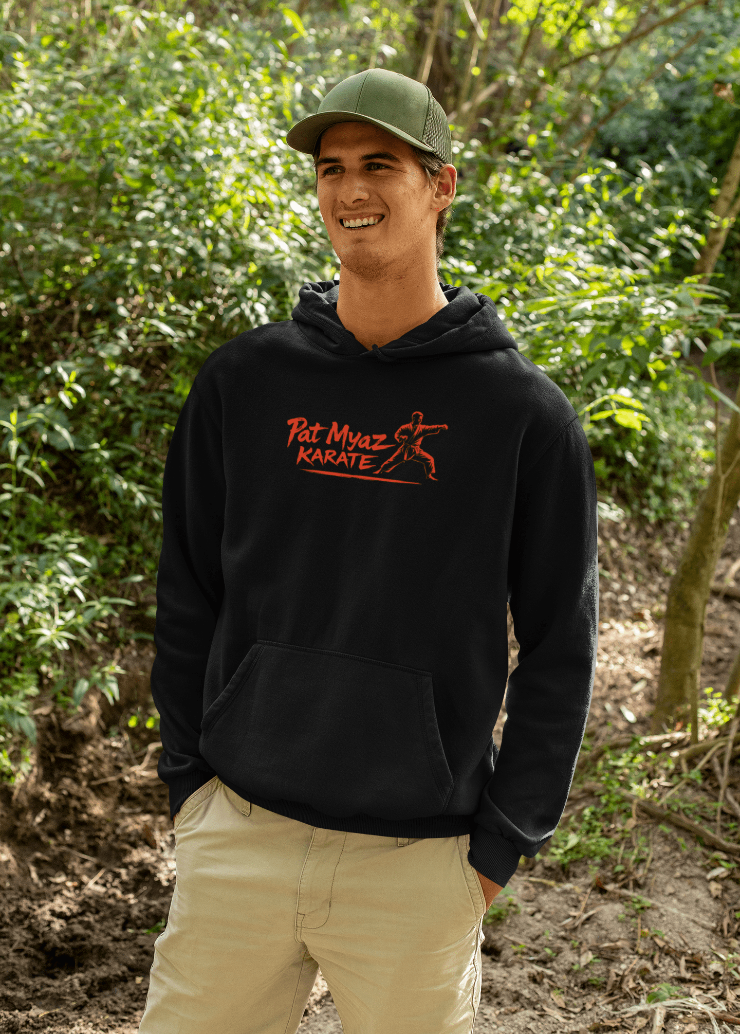 Pat Myaz Karate Hoodie Funny Martial Arts Karate Joke Sweatshirt - Inken Image