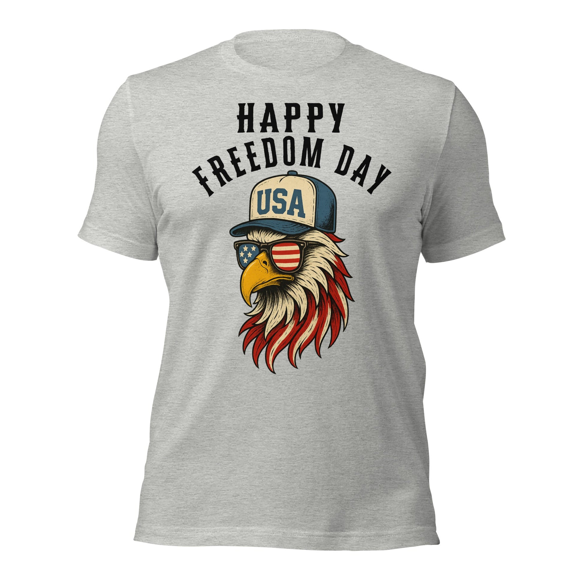 Patriotic Bald Eagle Happy Freedom Day T-Shirt - Inken Image