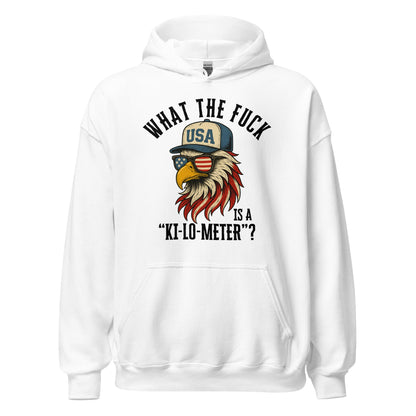 Patriotic Bald Eagle Ki - Lo - Meter Hoodie - Inken Image