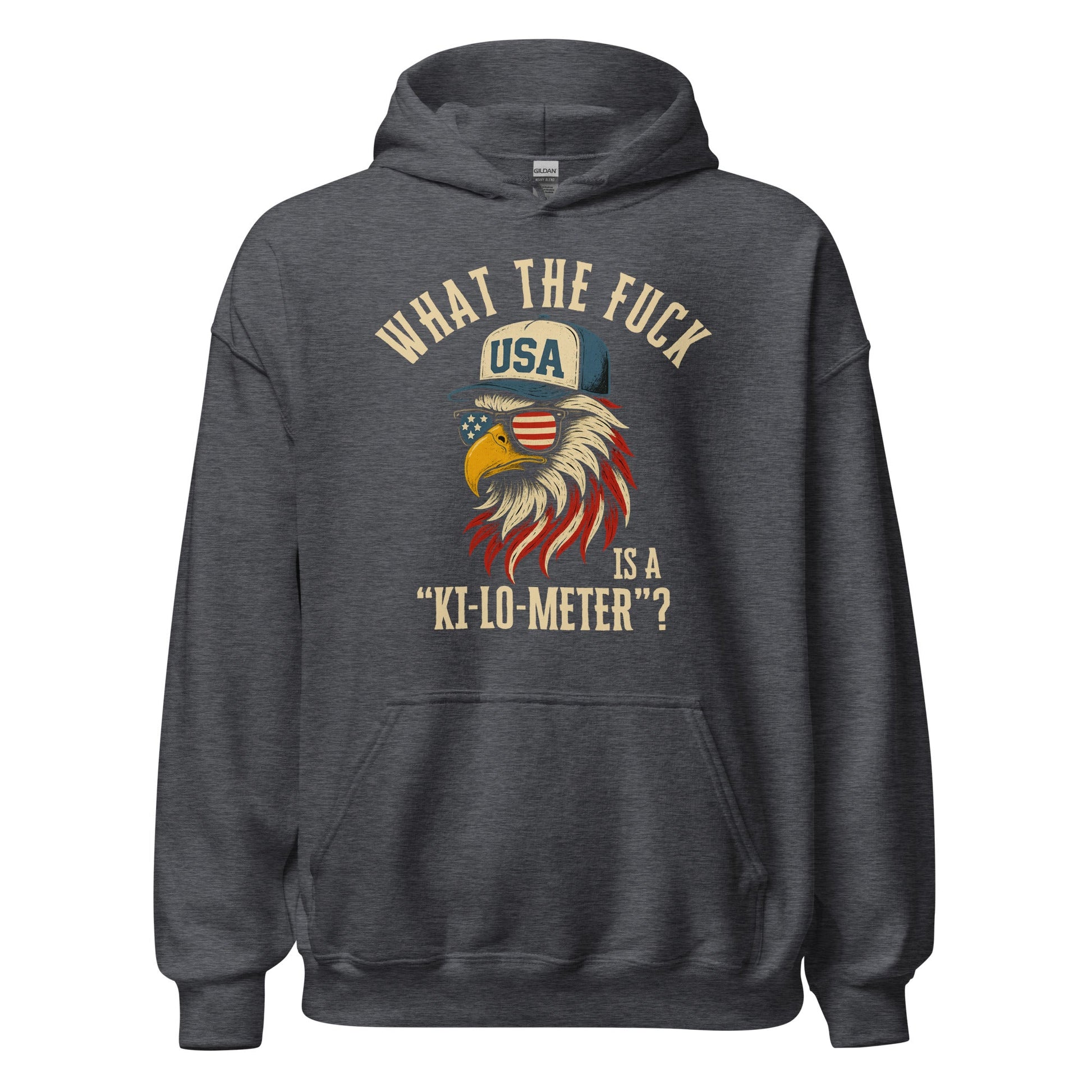 Patriotic Bald Eagle Ki - Lo - Meter Hoodie - Inken Image