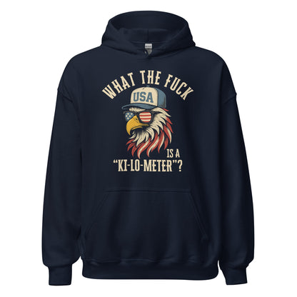 Patriotic Bald Eagle Ki - Lo - Meter Hoodie - Inken Image