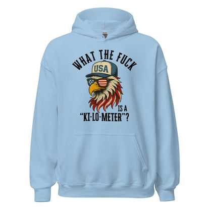 Patriotic Bald Eagle Ki - Lo - Meter Hoodie - Inken Image