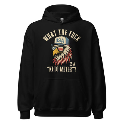 Patriotic Bald Eagle Ki - Lo - Meter Hoodie - Inken Image