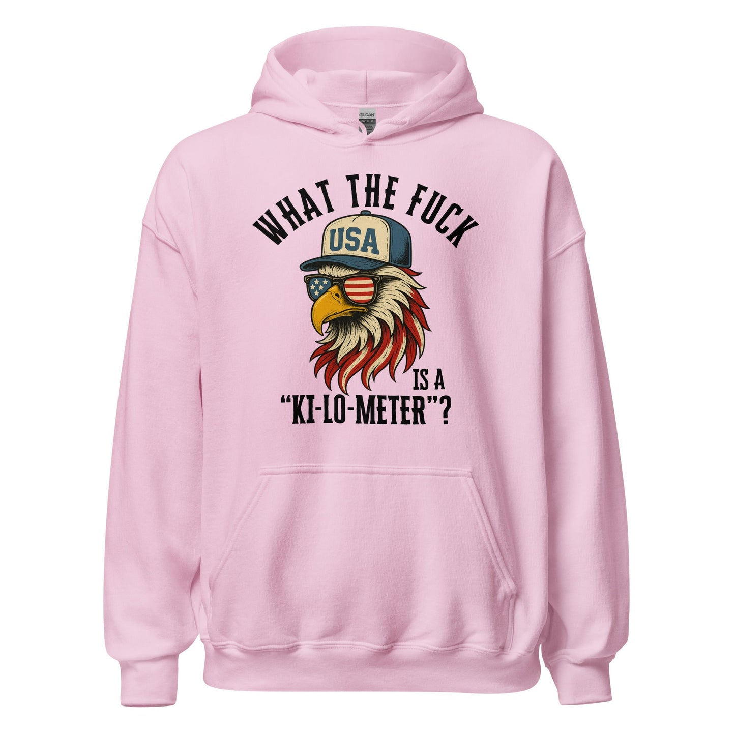 Patriotic Bald Eagle Ki - Lo - Meter Hoodie - Inken Image