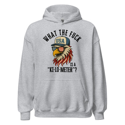Patriotic Bald Eagle Ki - Lo - Meter Hoodie - Inken Image
