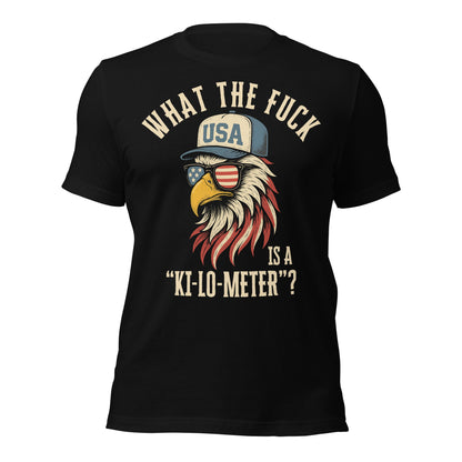 Patriotic Bald Eagle Ki - Lo - Meter T-Shirt - Inken Image