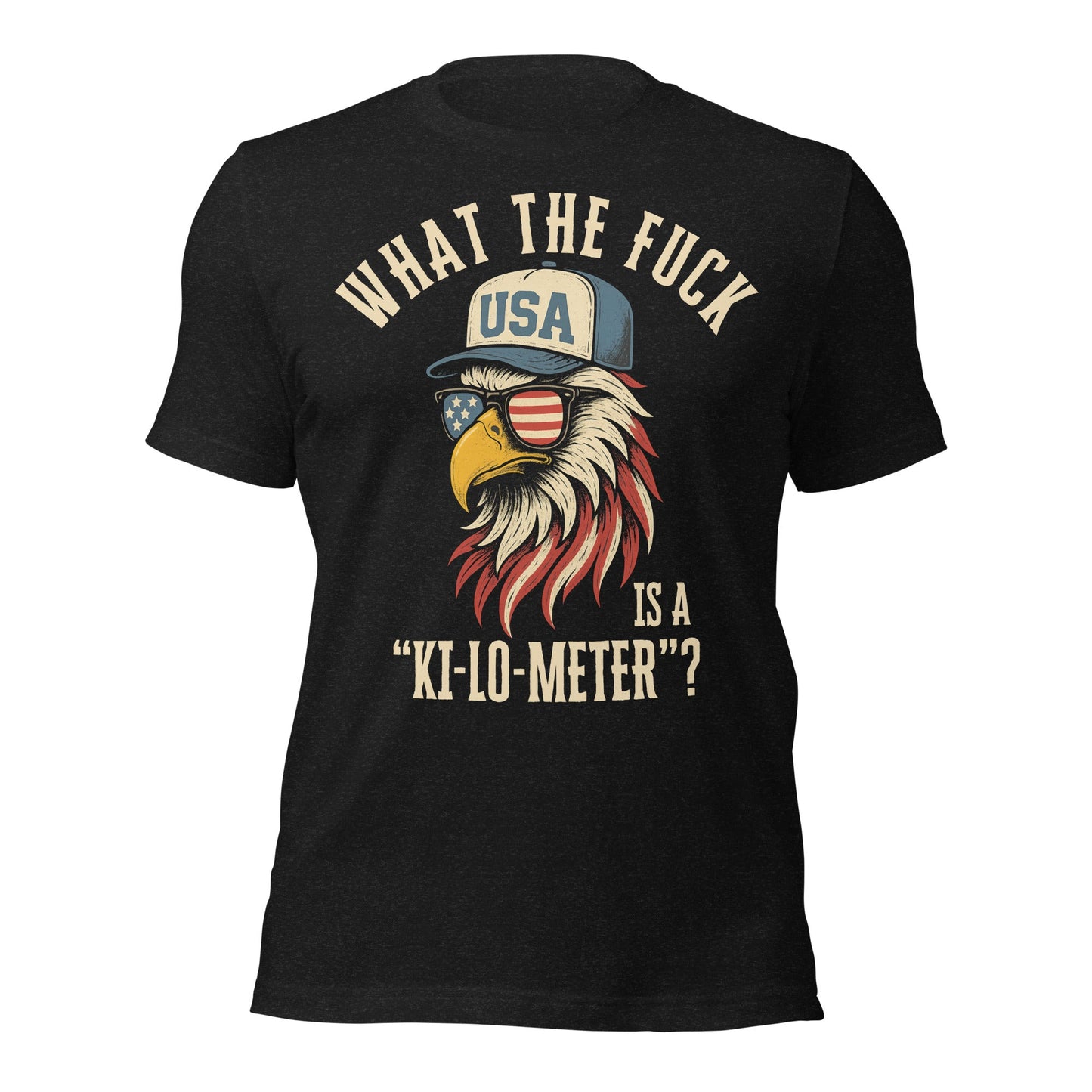 Patriotic Bald Eagle Ki - Lo - Meter T-Shirt - Inken Image