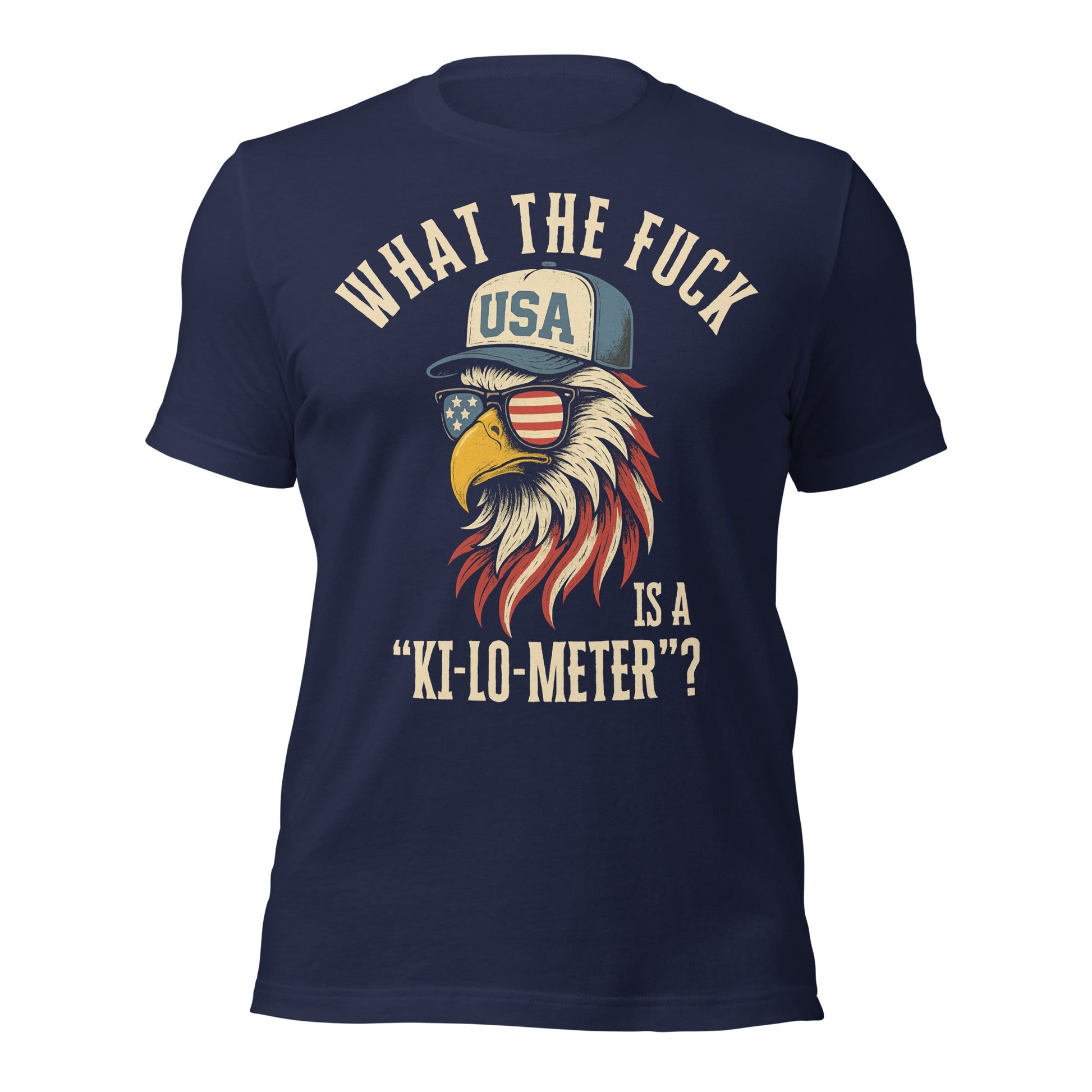 Patriotic Bald Eagle Ki - Lo - Meter T-Shirt - Inken Image