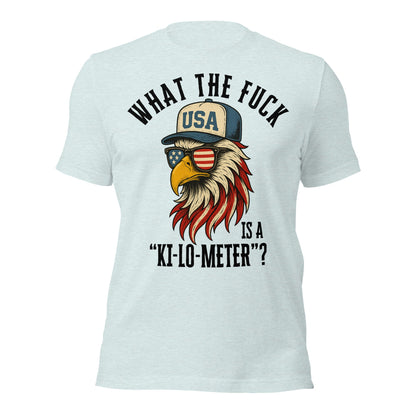 Patriotic Bald Eagle Ki - Lo - Meter T-Shirt - Inken Image