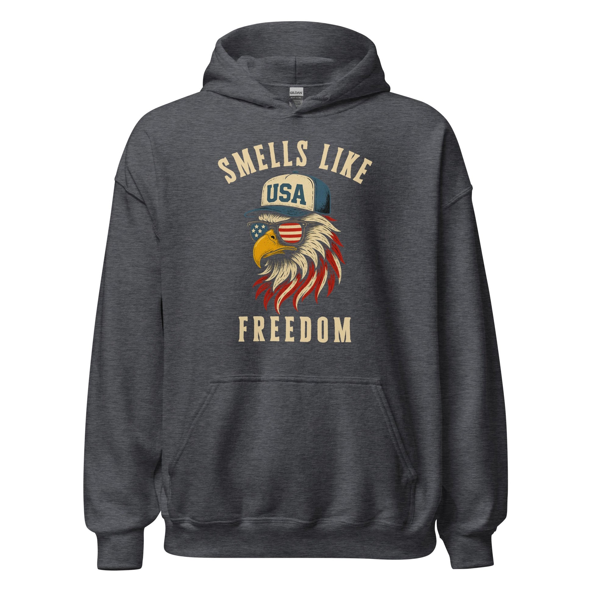 Patriotic Bald Eagle Smells Like Freedom Hoodie - Inken Image