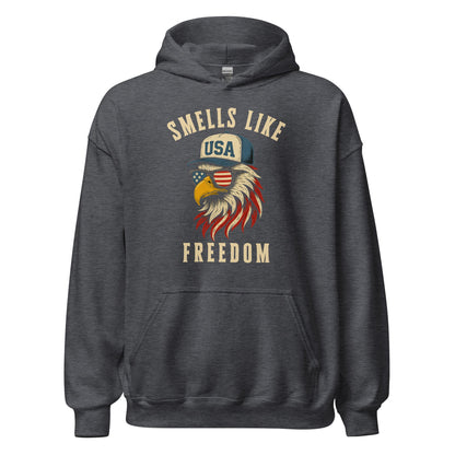 Patriotic Bald Eagle Smells Like Freedom Hoodie - Inken Image