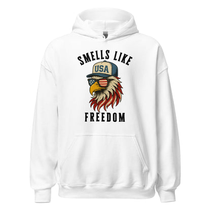 Patriotic Bald Eagle Smells Like Freedom Hoodie - Inken Image