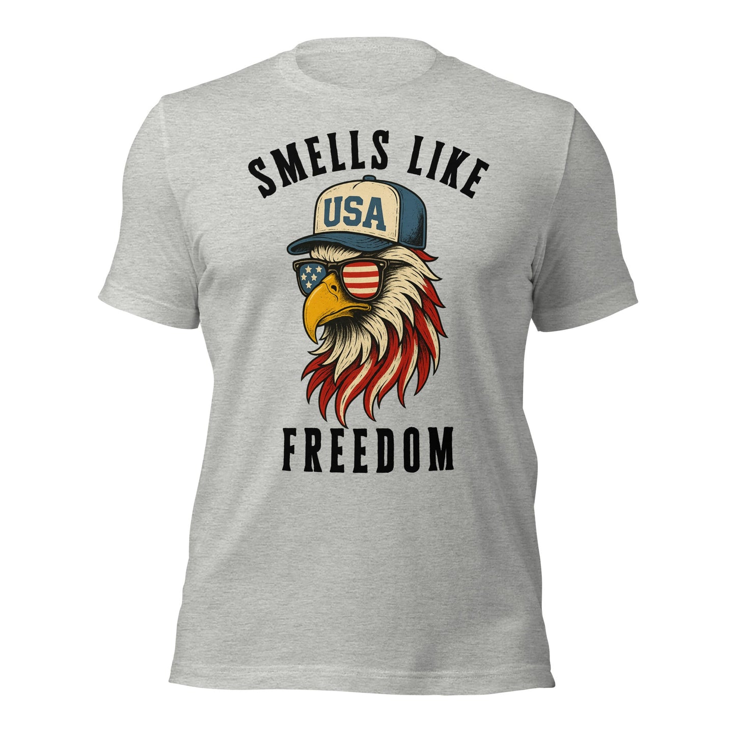 Patriotic Bald Eagle Smells Like Freedom T-Shirt - Inken Image