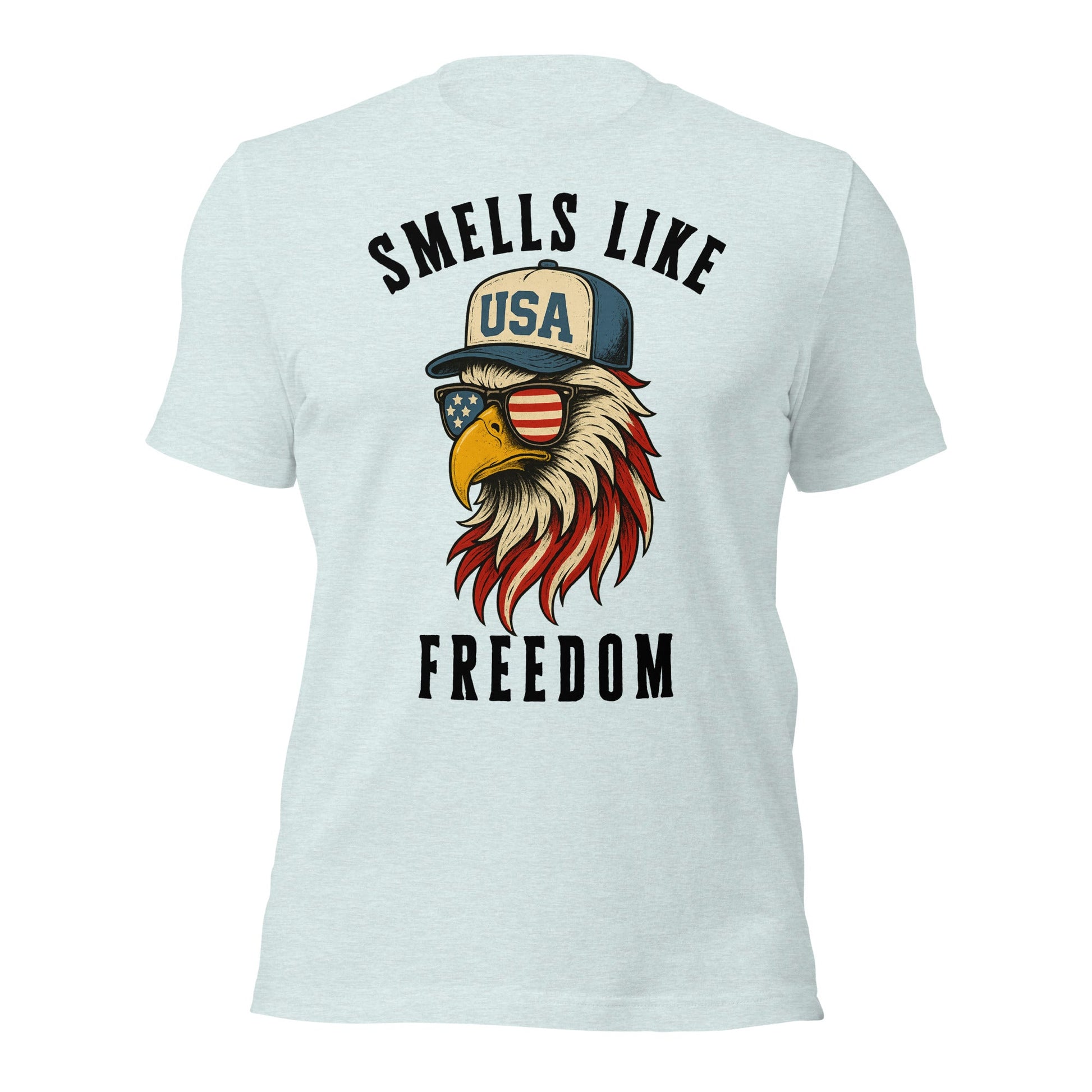 Patriotic Bald Eagle Smells Like Freedom T-Shirt - Inken Image