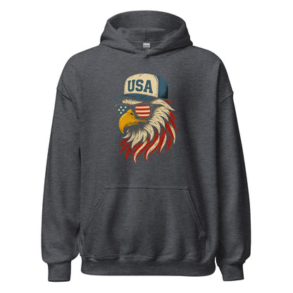 Patriotic Bald Eagle "USA" Hat Hoodie - Inken Image