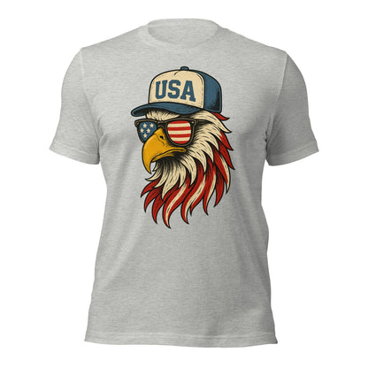 Patriotic Bald Eagle "USA" Hat T-Shirt - Inken Image