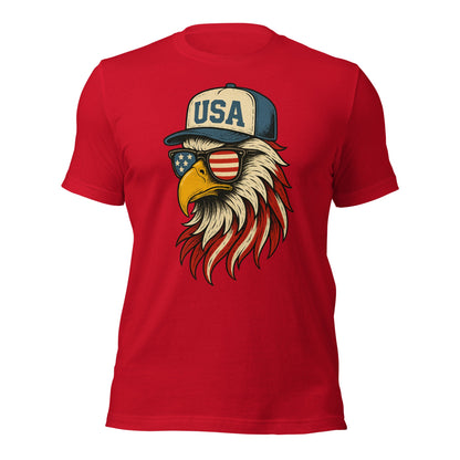 Patriotic Bald Eagle "USA" Hat T-Shirt - Inken Image