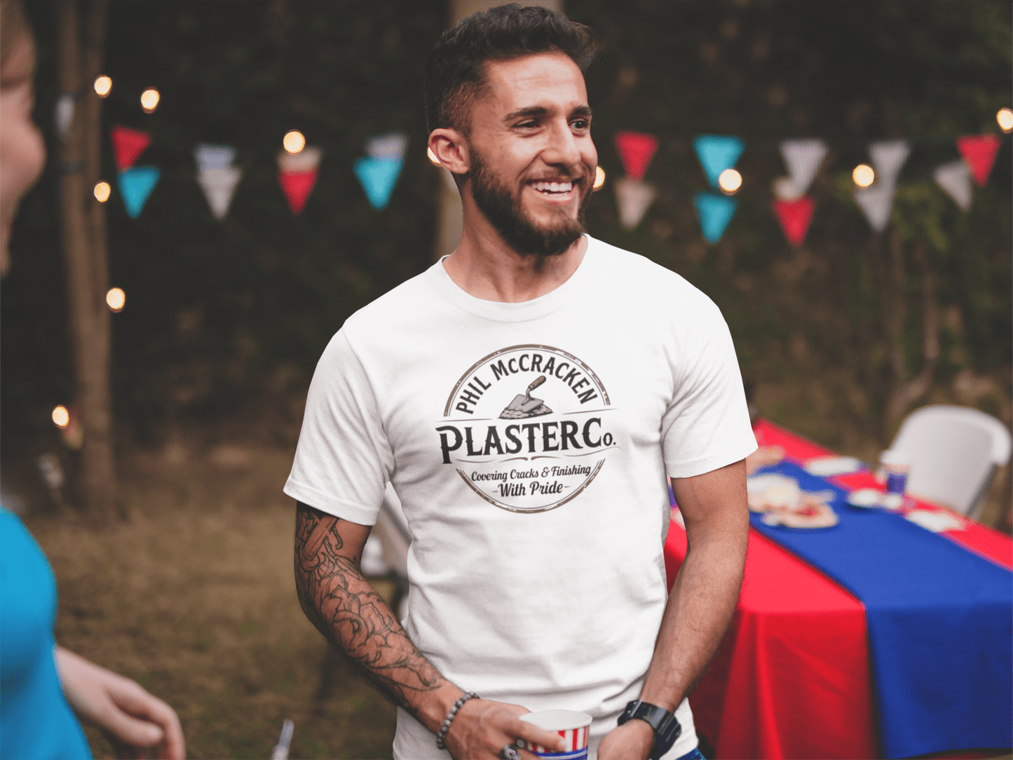 Phil McCracken Plaster Co Vintage T-Shirt - Inken Image