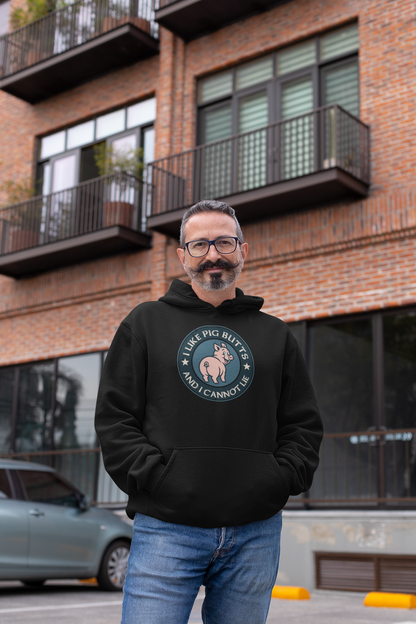 I Like Pig Butts And I Cannot Lie BBQ Emblem Hoodie