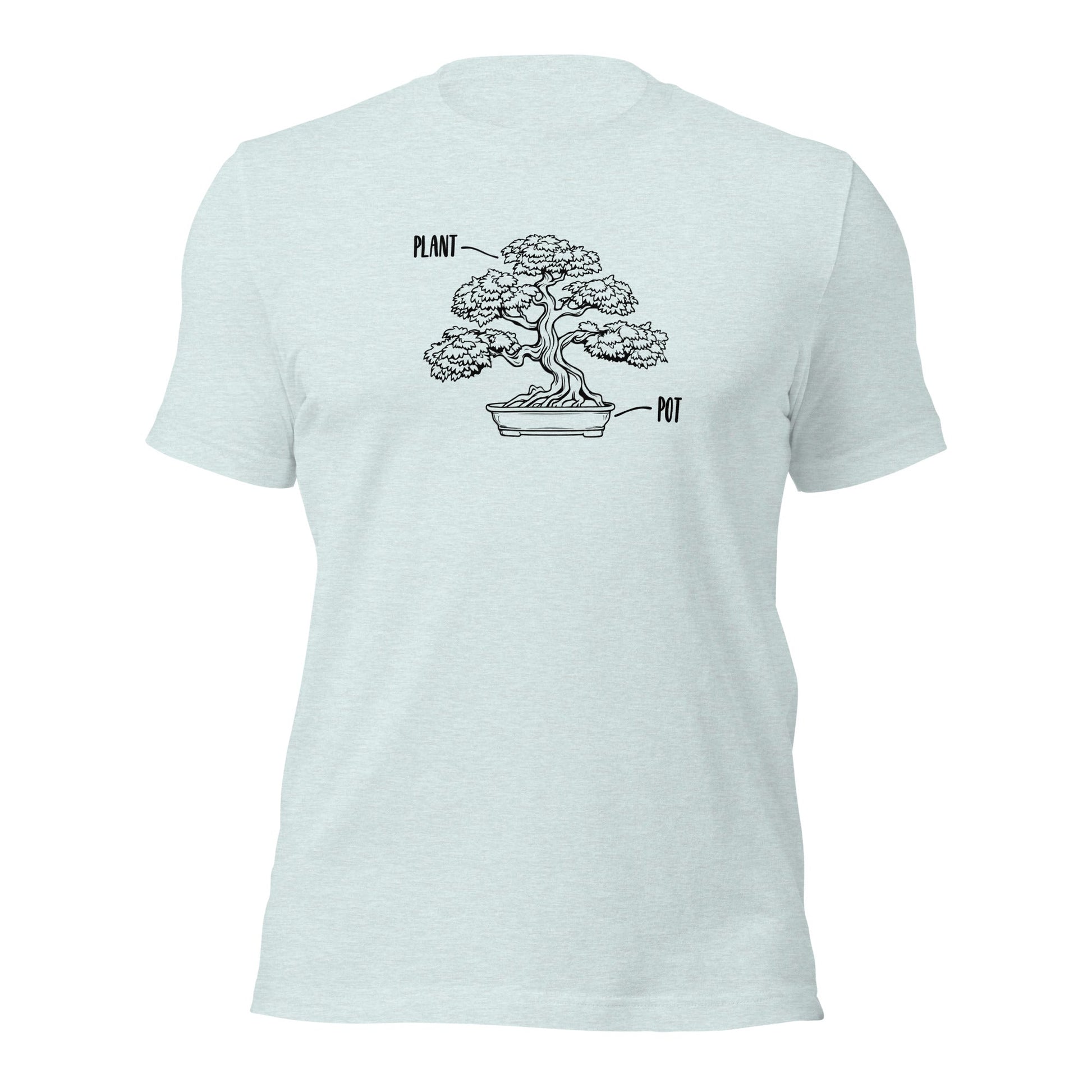 POT PLANT Bonsai Tree Parody Illustration T-Shirt - Inken Image